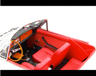 Fiat 124 Sport Spider AS (1438 cc.) 1968 Bianco Laudoracing 1:18 Resinemodell (Türen, Motorhaube... nicht zu öffnen!)